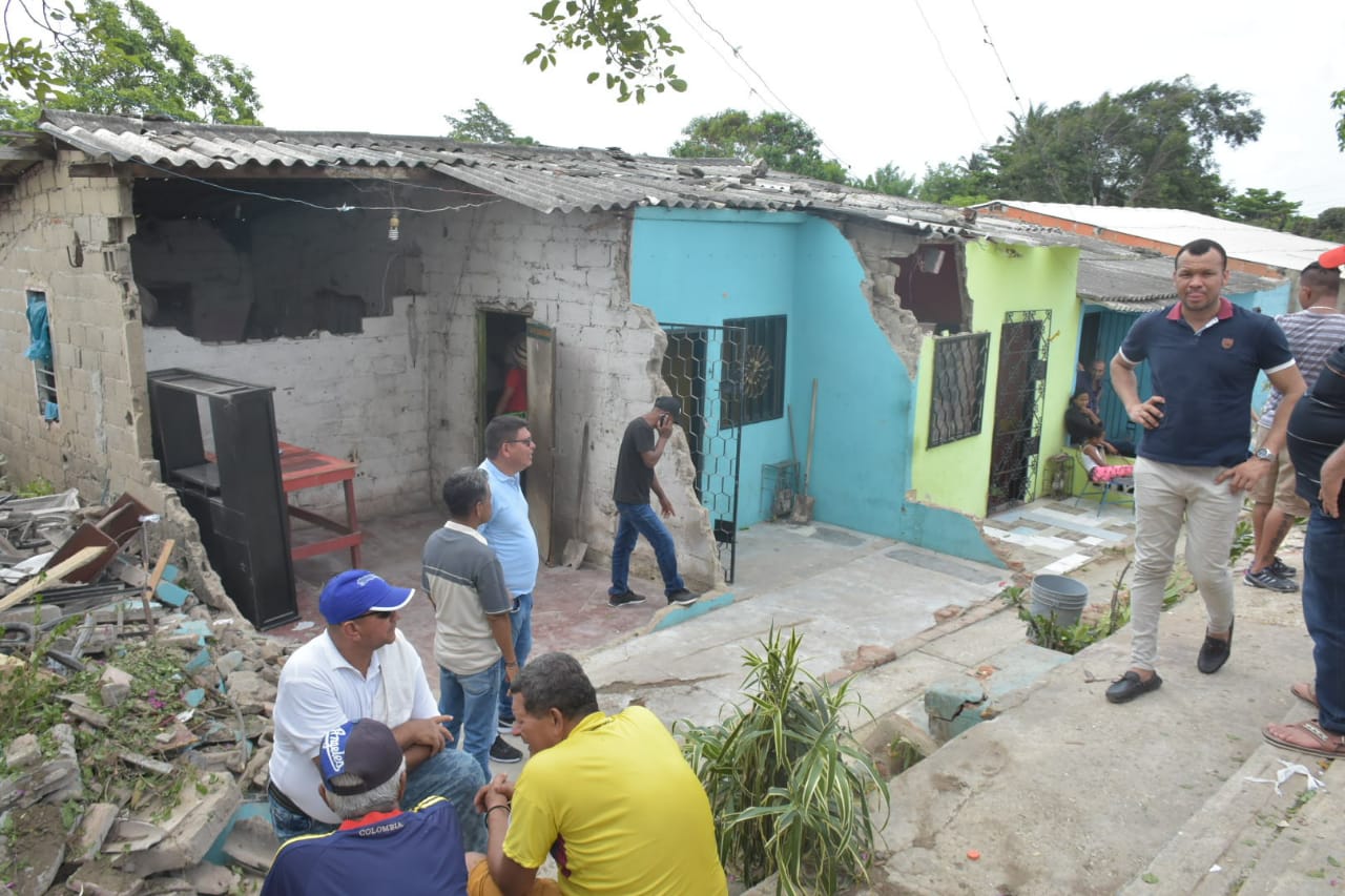 Así quedó la casa de Manuel y Osvaldo Thomas Pacheco.