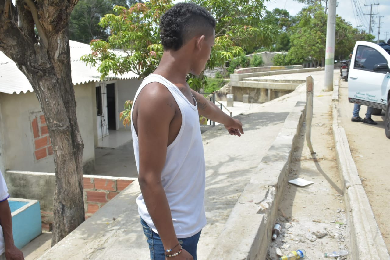 Luis Enrique Escorcia, testigo del fatal accidente.