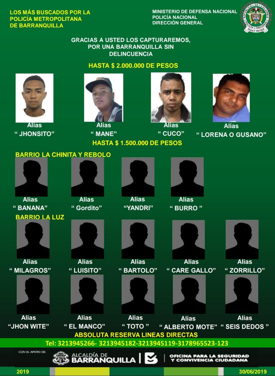 Este es el cartel distribuido por la Policía.