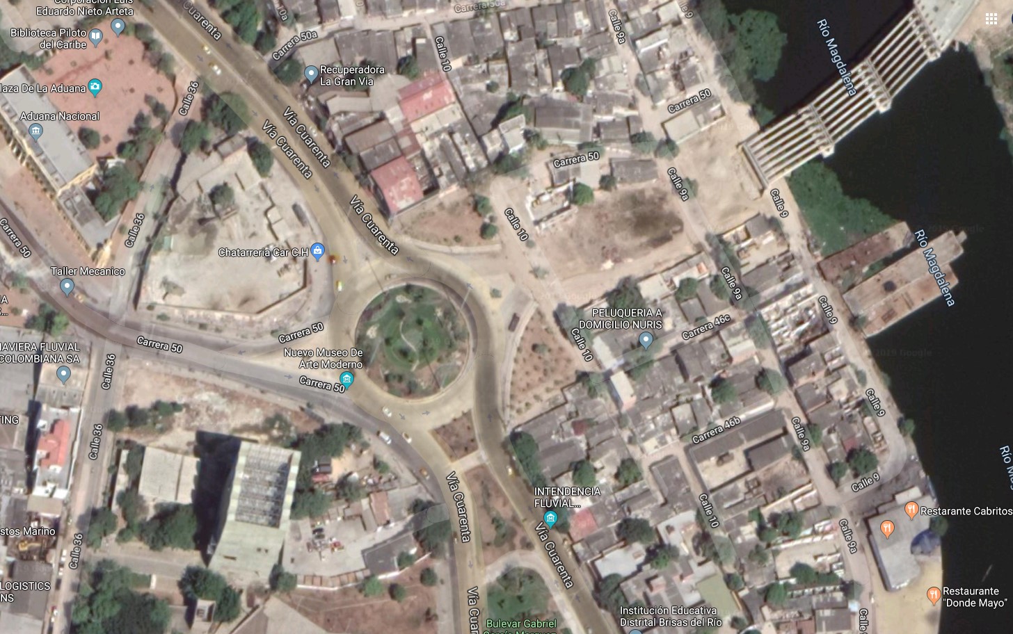 Rotonda de la carrera 50 con Vía 40