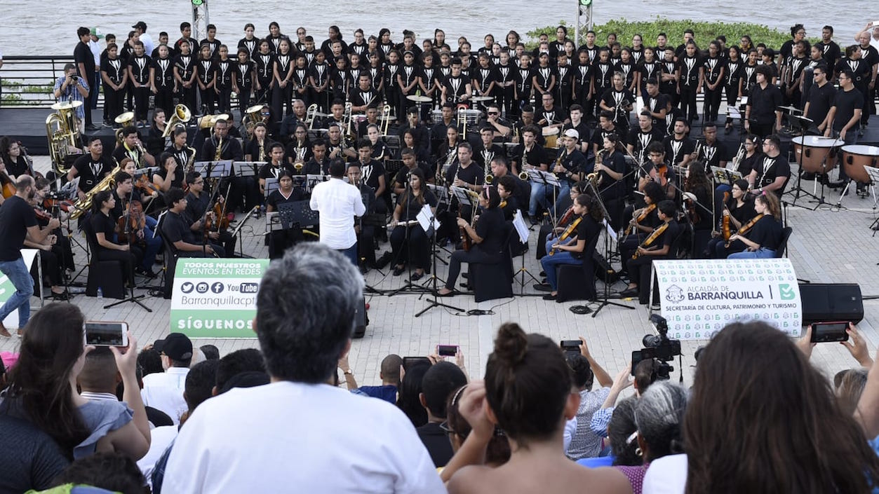 La Orquesta Sinfónica del Colegio Alemán.