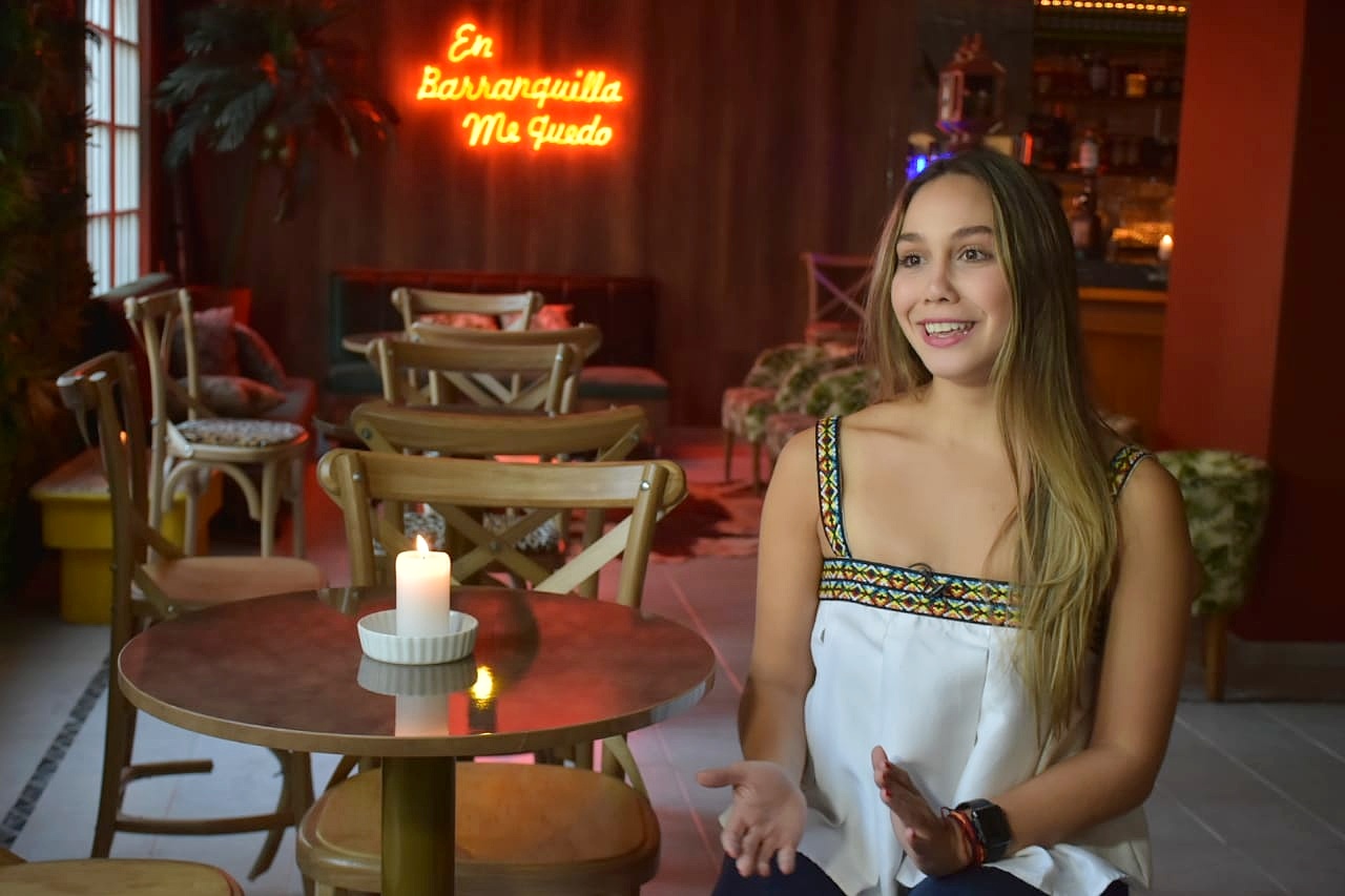 Valentina Lapeira Pumarejo, gerente del restaurante 'Azul del Prado'.