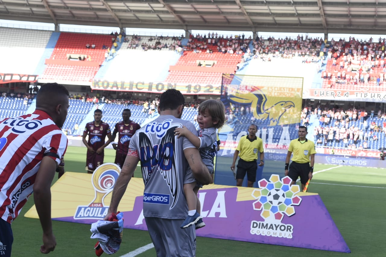 Sebastián Viera y su hijo