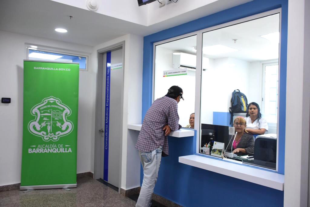 Punto de atención al público.