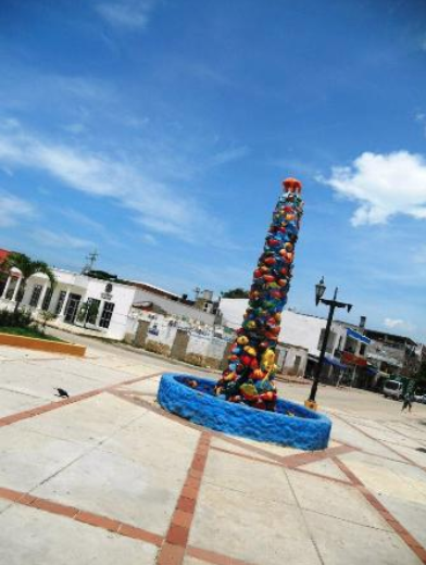 'Mundo Marino', escultura realizada por Alfredo González.