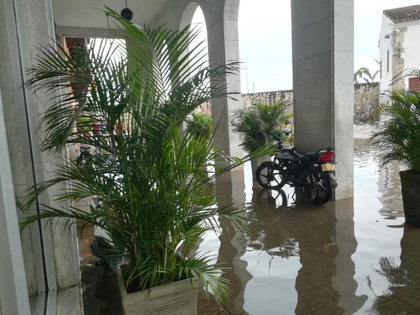 El Tiempo Imagen de la inundación.