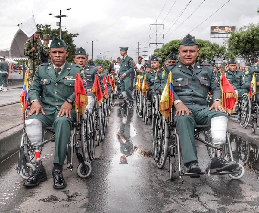 Integrantes del Ejército Nacional que arriesgaron su vida por la defensa y seguridad de los colombianos.
