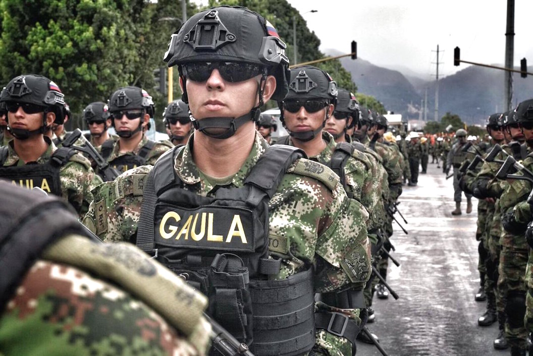 El Grupo Gaula del Ejército, presente en en el desfile.