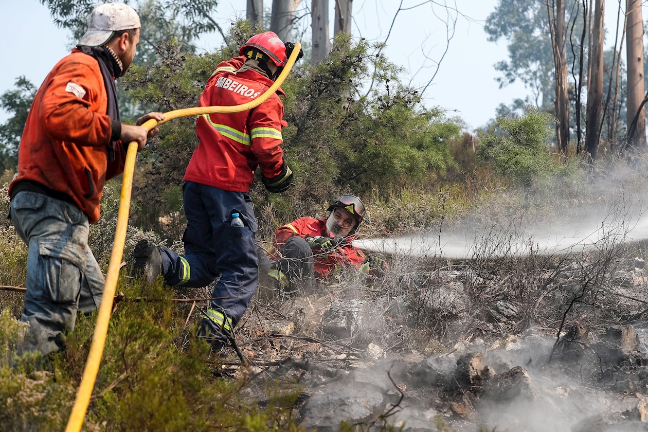 La virulencia de las llamas hizo que el fuego de Vila de Rei se extendiese hasta Mação.