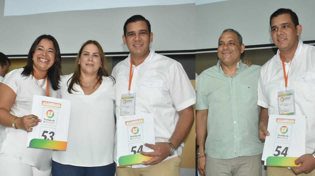 Federman Vizcaíno con la Representante Martha Villalba, el Senador José David Name y la candidata a la Asamblea Karyna Patricia De la Hoz Siado.