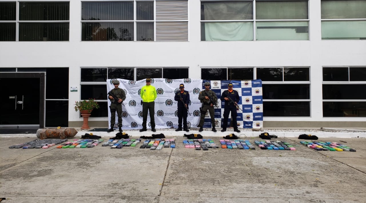 Droga hallada en cercanías al puerto de Santa Marta.