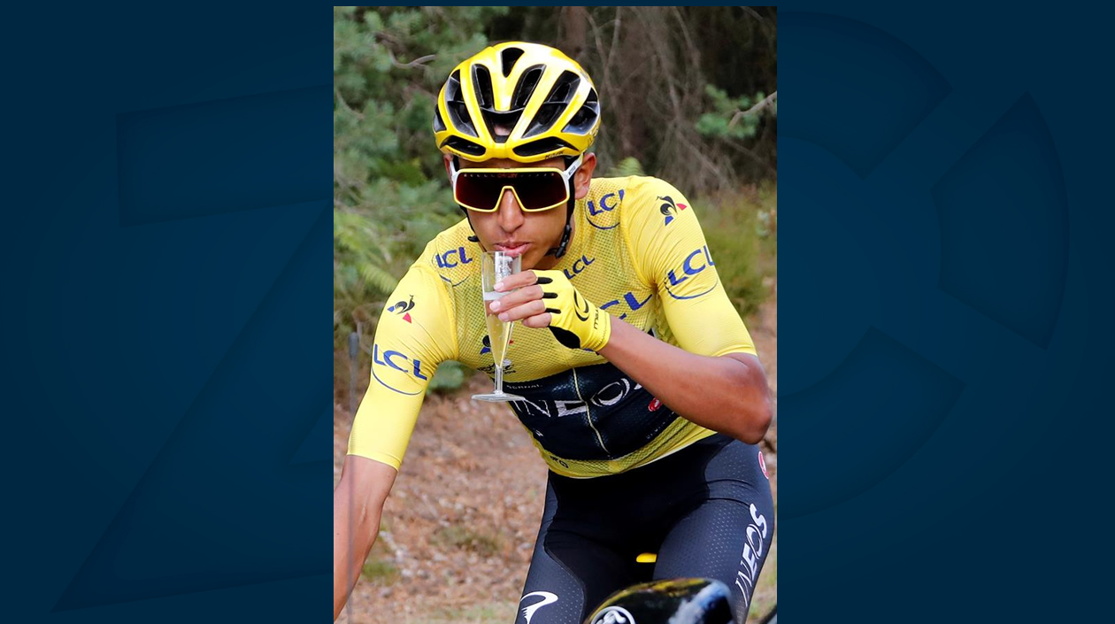 El ciclista colombiano Egan Bernal.