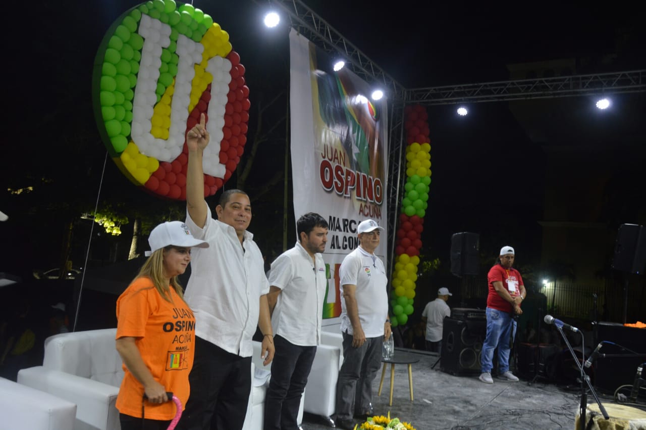 Elsa Noguera, Juan Carlos Ospino, Jaime Pumarejo y Juan Manotas.