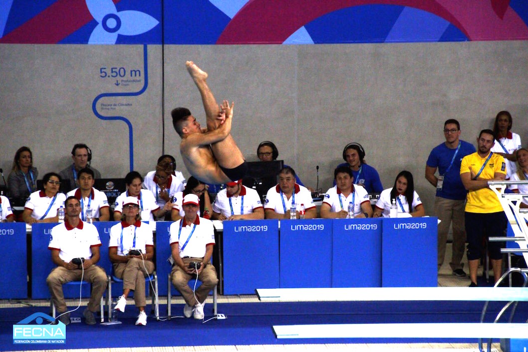 Daniel Restrepo, durante su espectacular presentación.