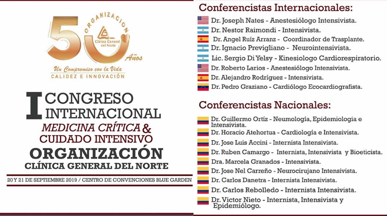 Conferencistas invitados al Congreso.