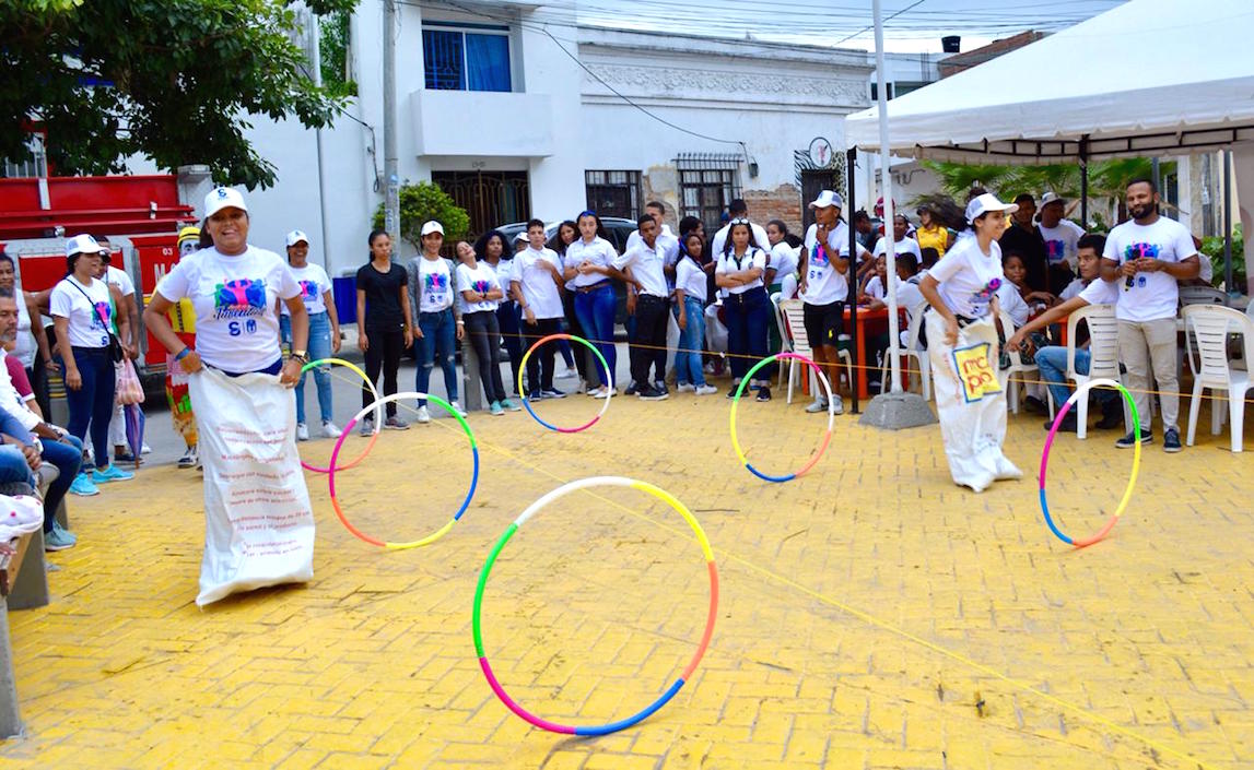 El inicio de las actividades recreo-deportivas.