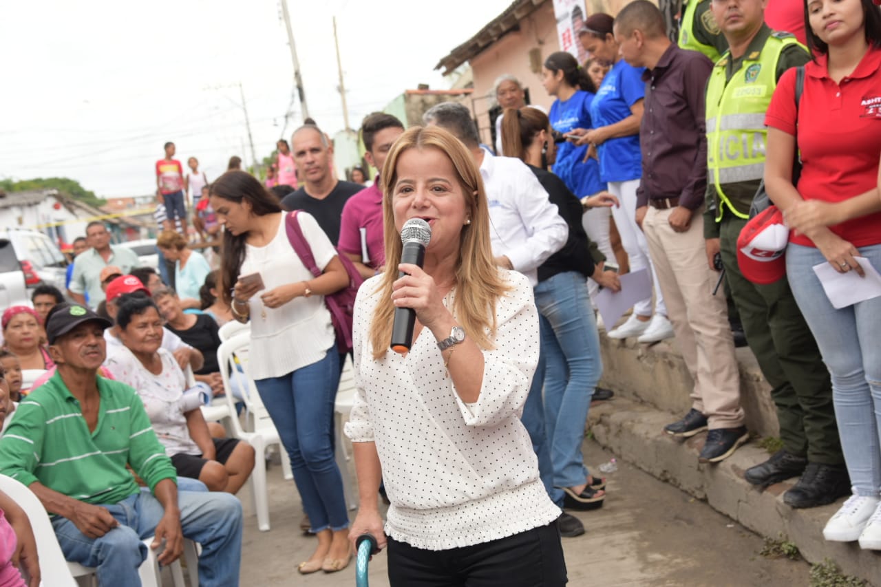 La candidata a la Gobernación del Atlántico, Elsa Noguera.