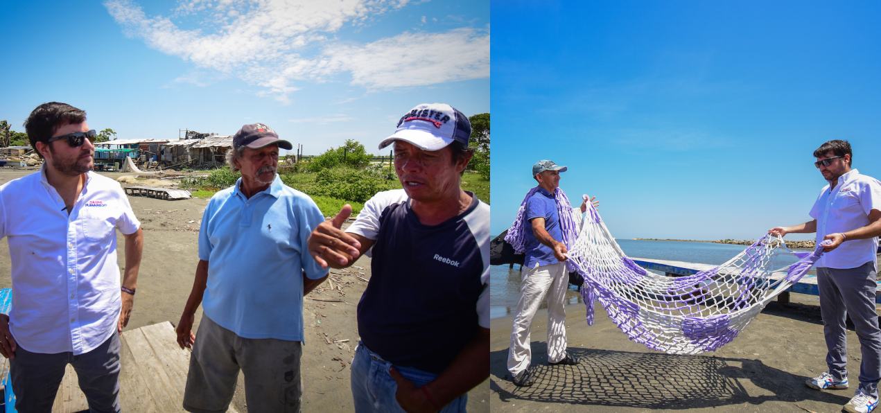 Jaime Pumarejo conversó con vendedores ambulantes, caseteros y habitantes del sector.