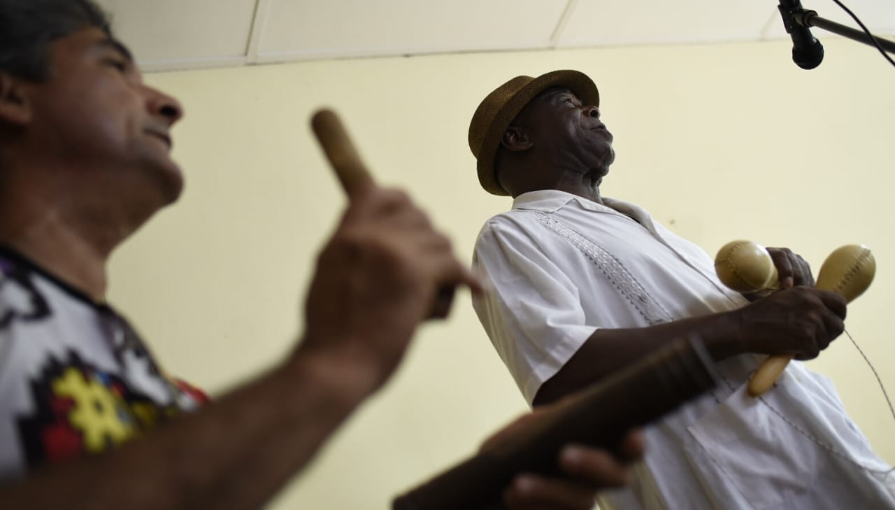 Fernando Jinete y el haitiano Mercien Toussiant.