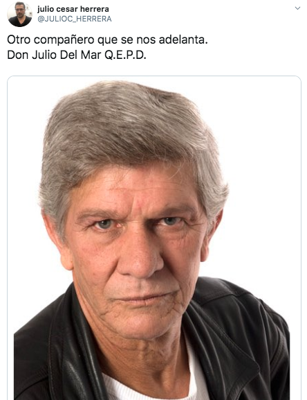 El actor Julio César Herrera.