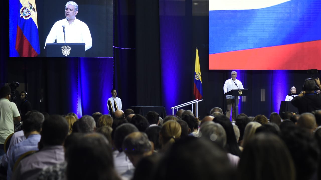 Presidente Duque en Uninorte en la instalación de las sesiones de CorteIDH.