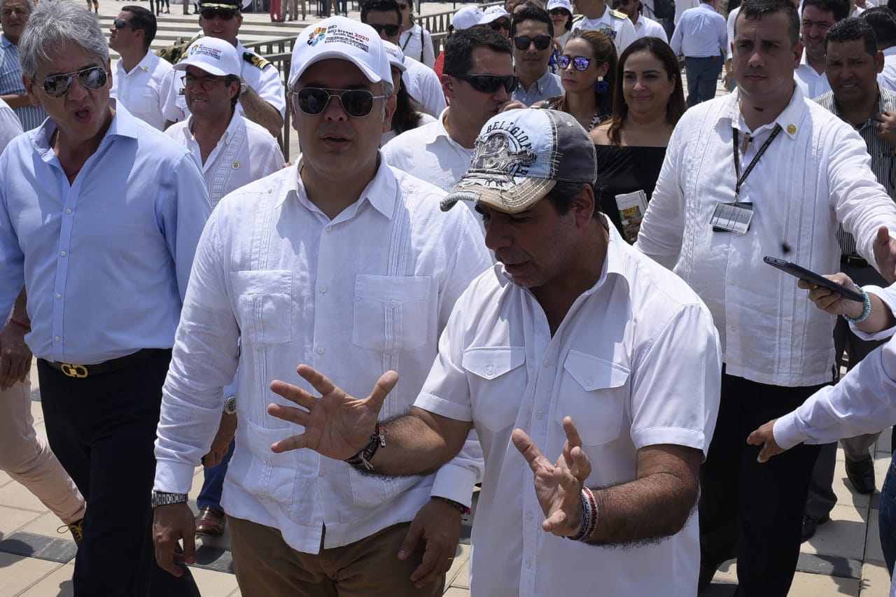 El Presidente de la República, Iván Duque y el Alcalde de Barranquilla, Alejandro Char.