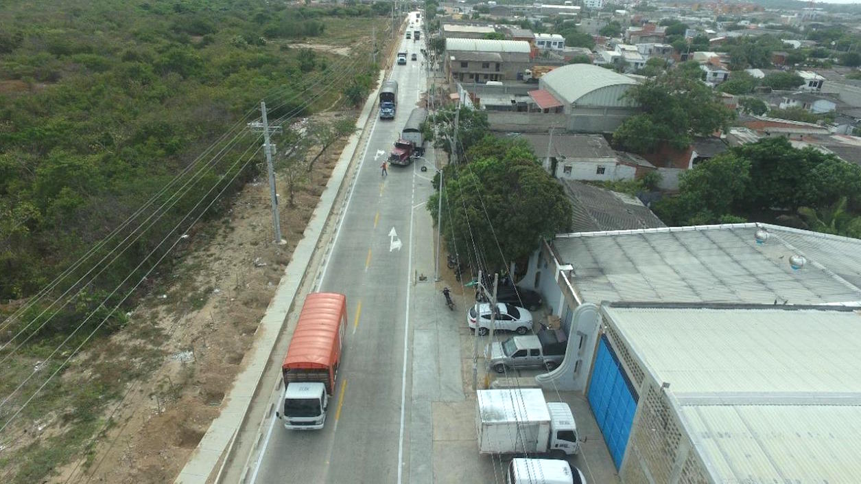 Obras en el sector de La Pradera.