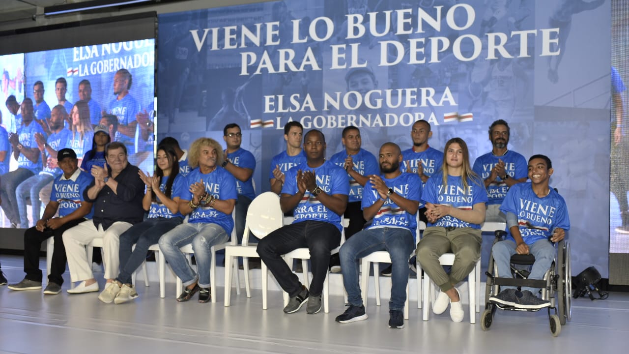 Deportistas barranquilleros y de la región Caribe asisten al evento candidata a la Gobernación del Atlántico, Elsa Noguera.