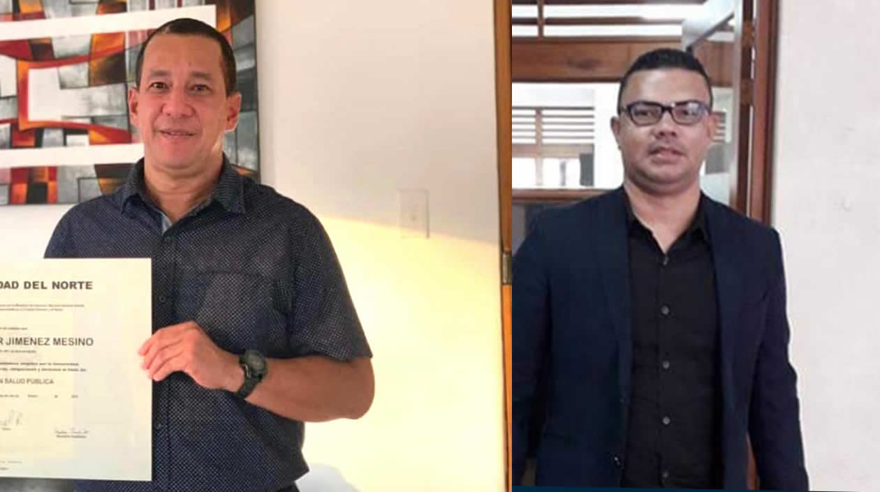 El Gerente Jorge Jiménez y su apoderado José David Navarro.