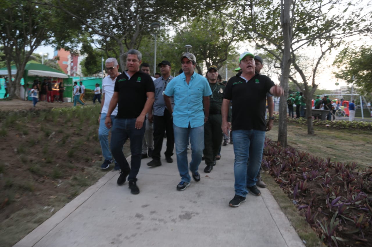 El gerente de ADI, Alberto Salah y el Alcalde Alejandro Char.