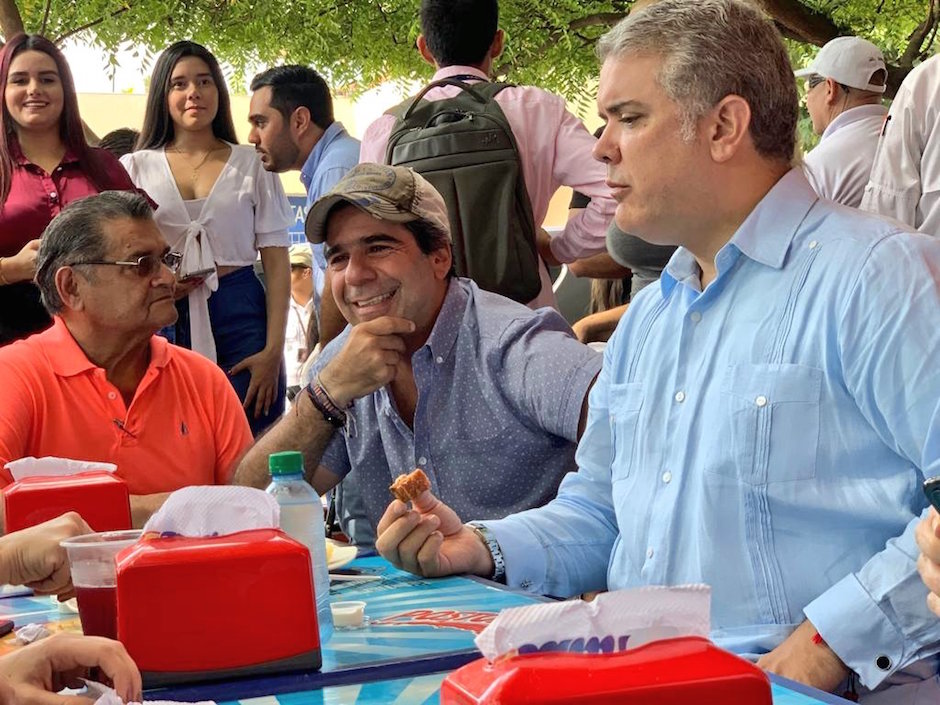 El Alcalde y el Presidente degustaron un delicioso desayuno barranquillero.