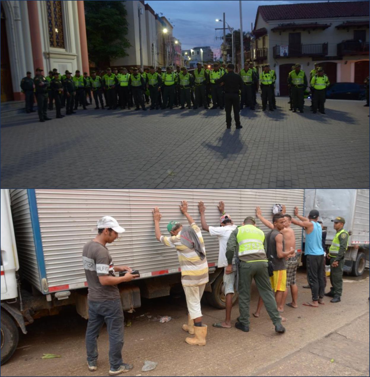 Operativo en el Centro de Barranquilla.