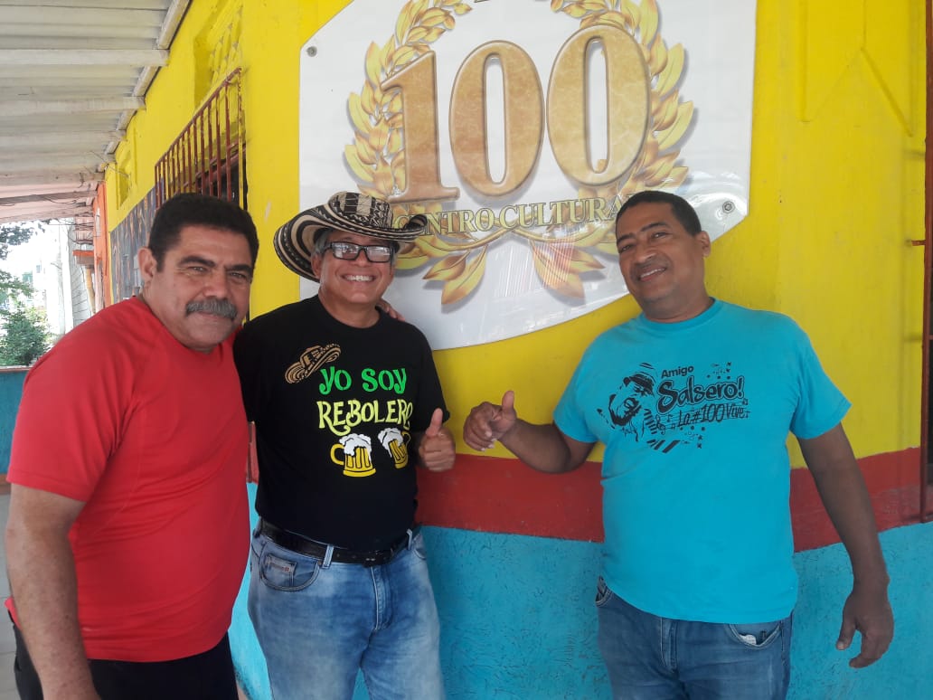 Integrantes CEO de La Cien: Ricardo Pérez Chávez, Carlos Ramos Maldonado y Milton Figueroa Cuello.