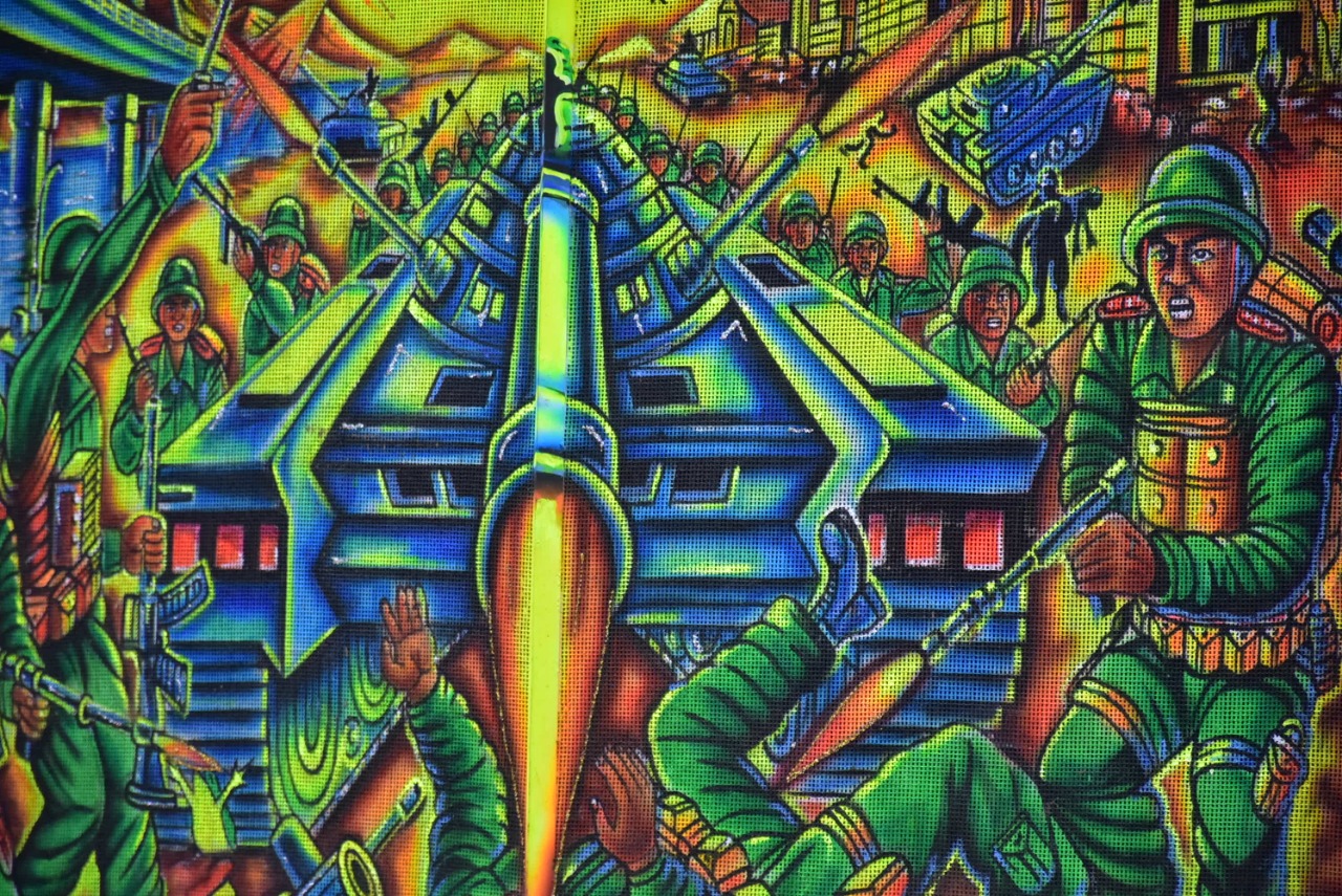 El dibujo central de el picó 'El Coreano'.