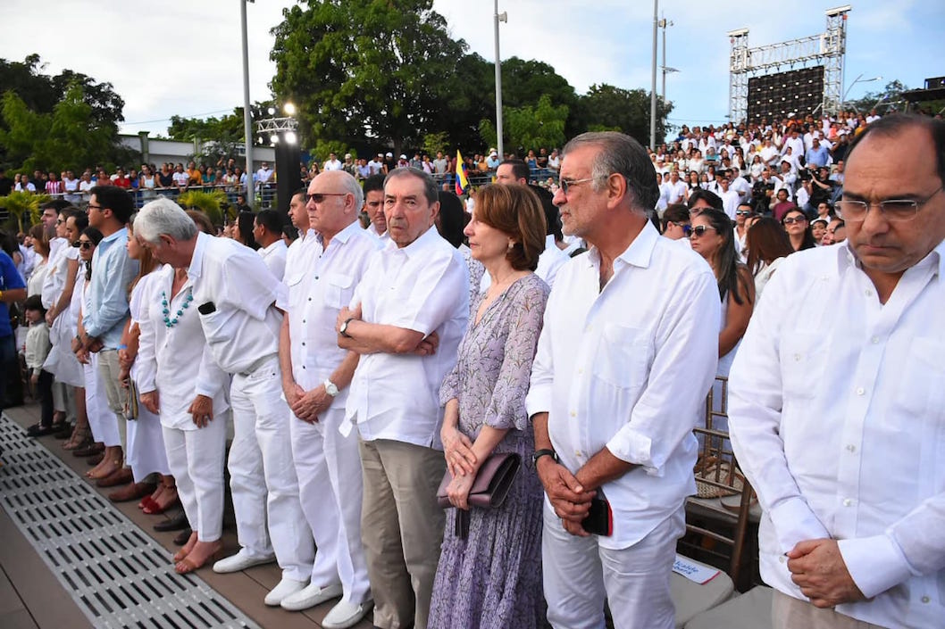 Exgobernadores del Atlántico invitados al acto.