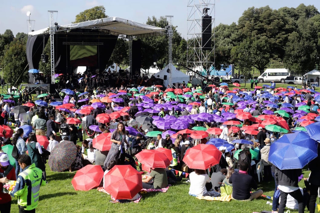 El picnic que rodeó el acto de posesión.