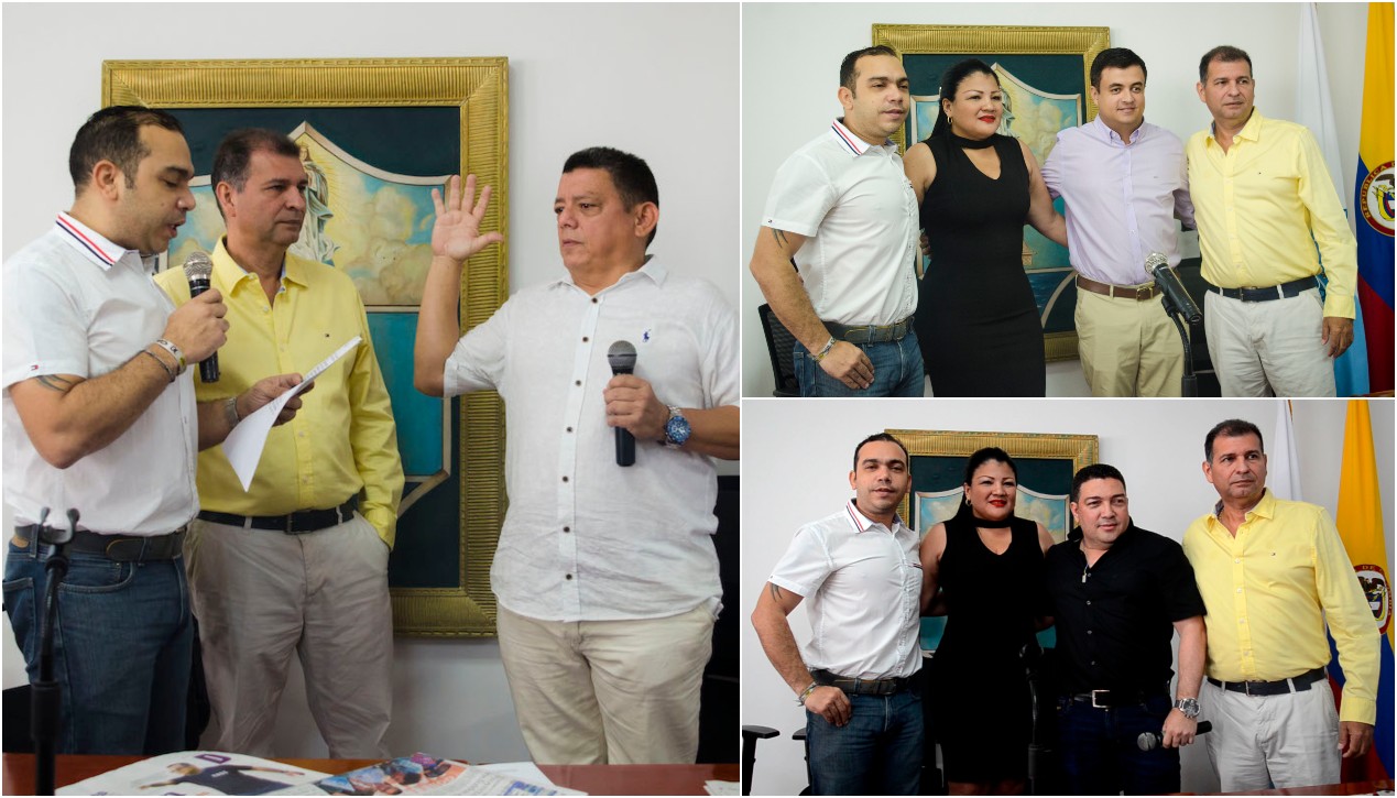 Concejo de Santa Marta Darío Linero Mejía como secretario general. En las otras fotos el Contralor y el Personero.