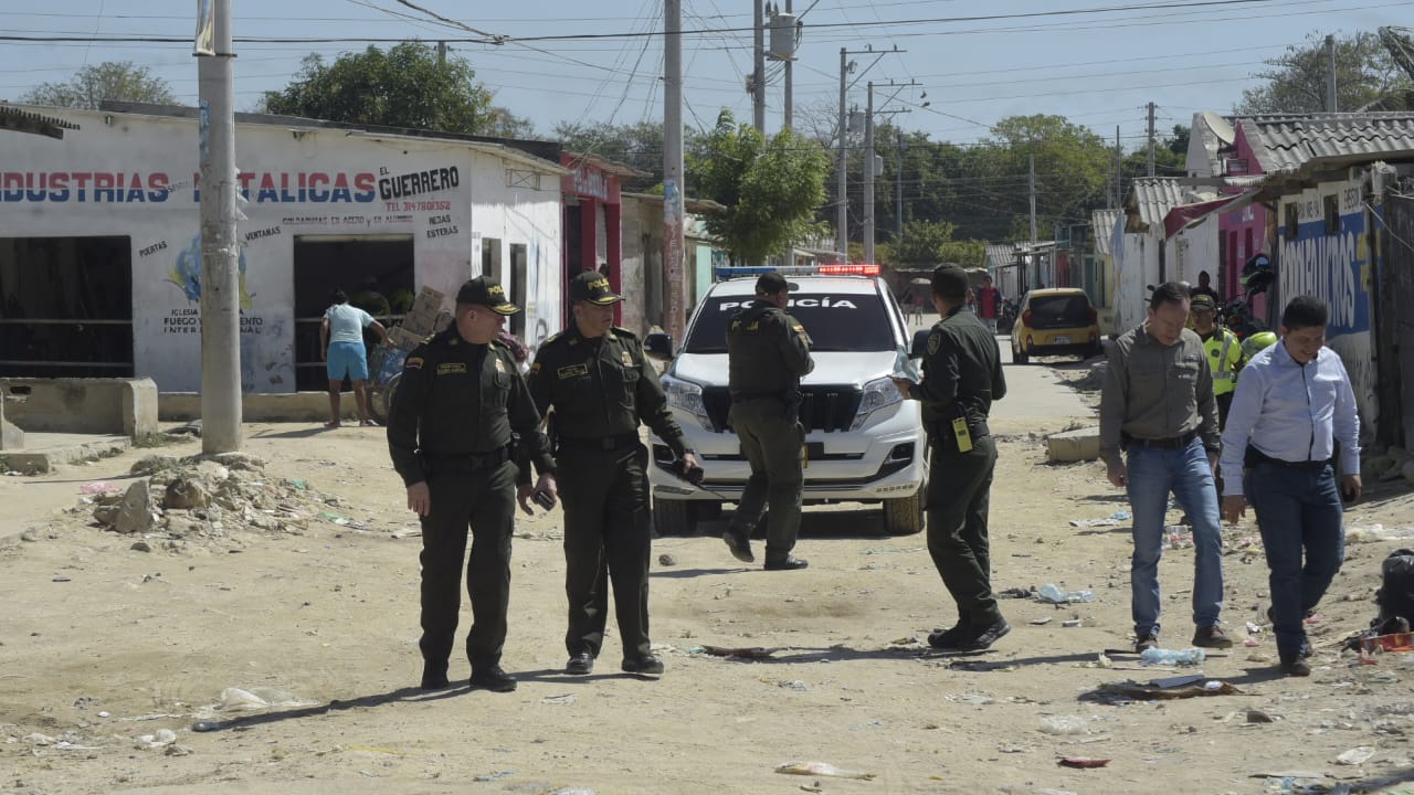 En el barrio San Vicente ocurrió el octavo homicidio en Soledad, la noche de este jueves.