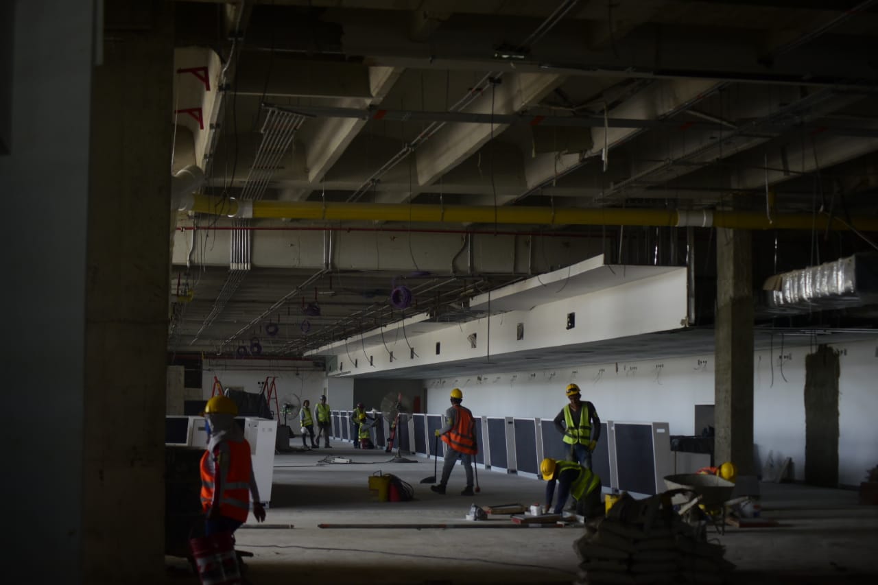 Obras de remodelación del aeropuerto Ernesto Cortissoz.