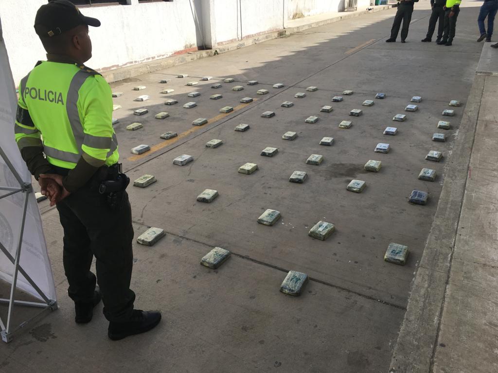 Policía Atlántico La droga encontrada.