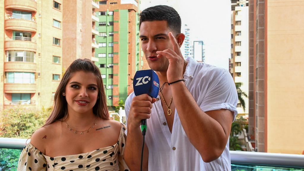 Los cantantes Daniela Legarda y Emilio Jaime.