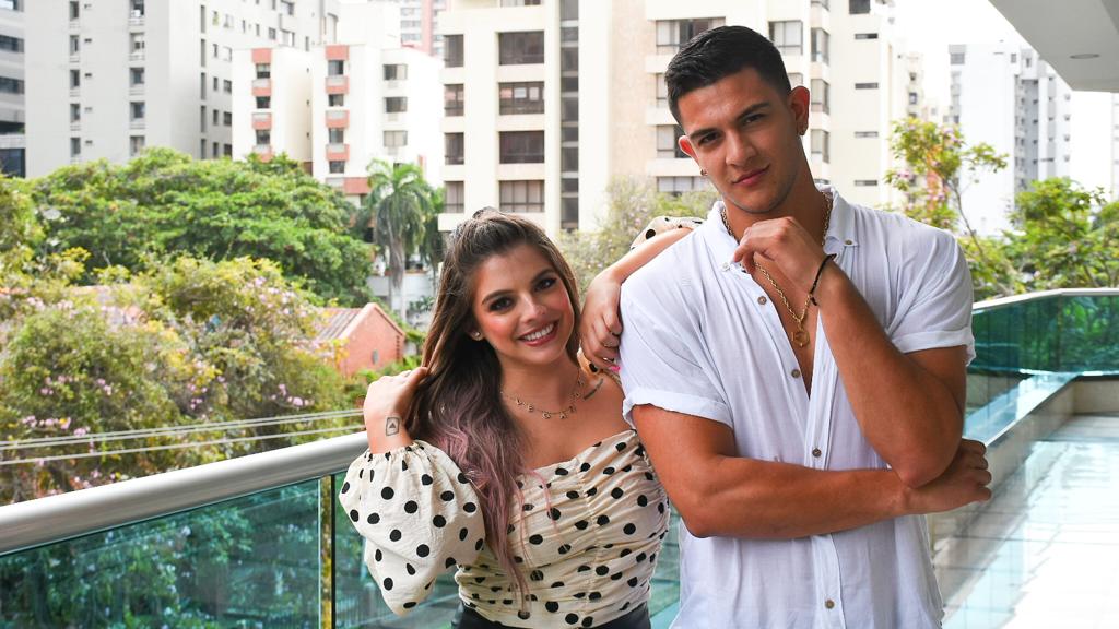 Los cantantes Daniela Legarda y Emilio Jaime.