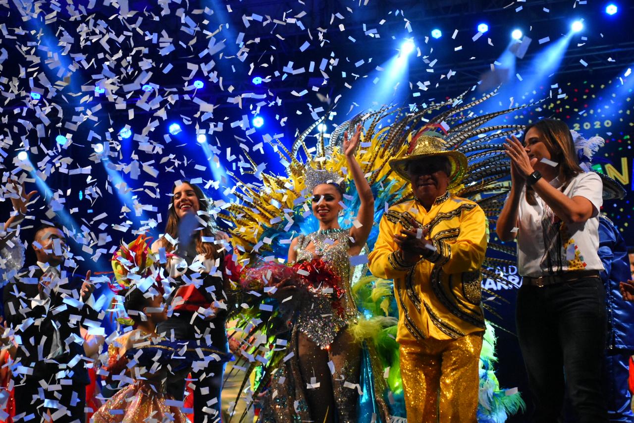 El festejo tras la coronación.