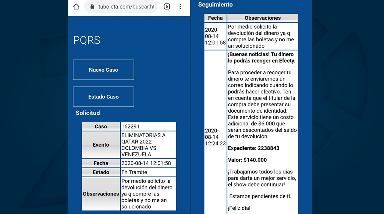 Zona Cero Mathias Guerrero mostró este anuncio de entrega del dinero que nunca se ha cumplido.