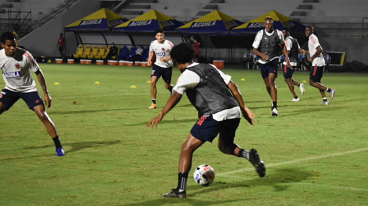 El entrenamiento en la sede de la FCF en Alameda del Río.