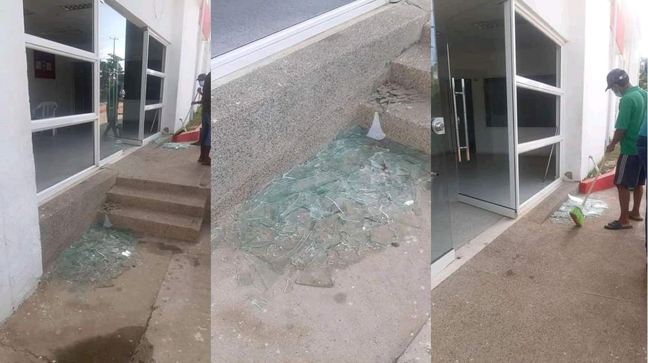 Cortesía Destrozos en el Hospital de Santa Lucía