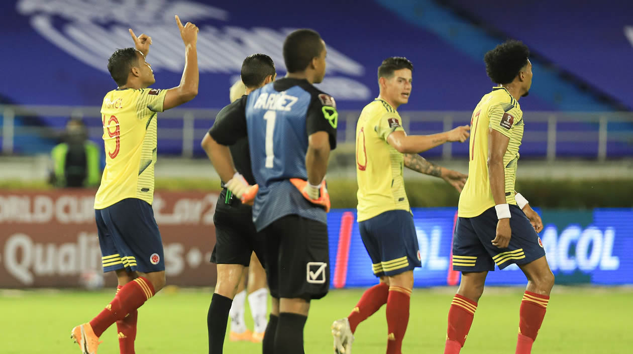 Muriel tras el segundo gol. 