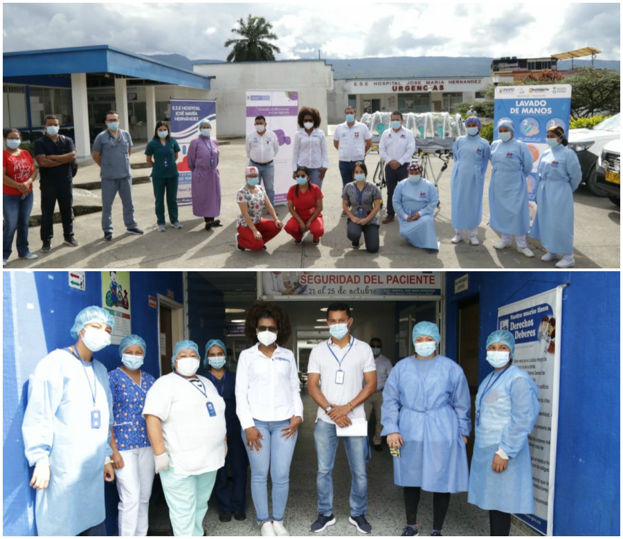 En el marco de la gira regional de Minciencias iniciada en Mocoa, fue entregada la primera cámara despresurizada de manejo de pacientes de para Covid 19 en el Hospital José María Hernández. 