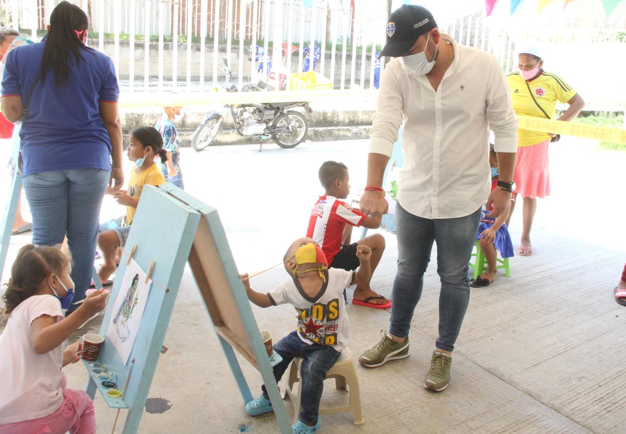 Se beneficiaron niños de todas las edades.