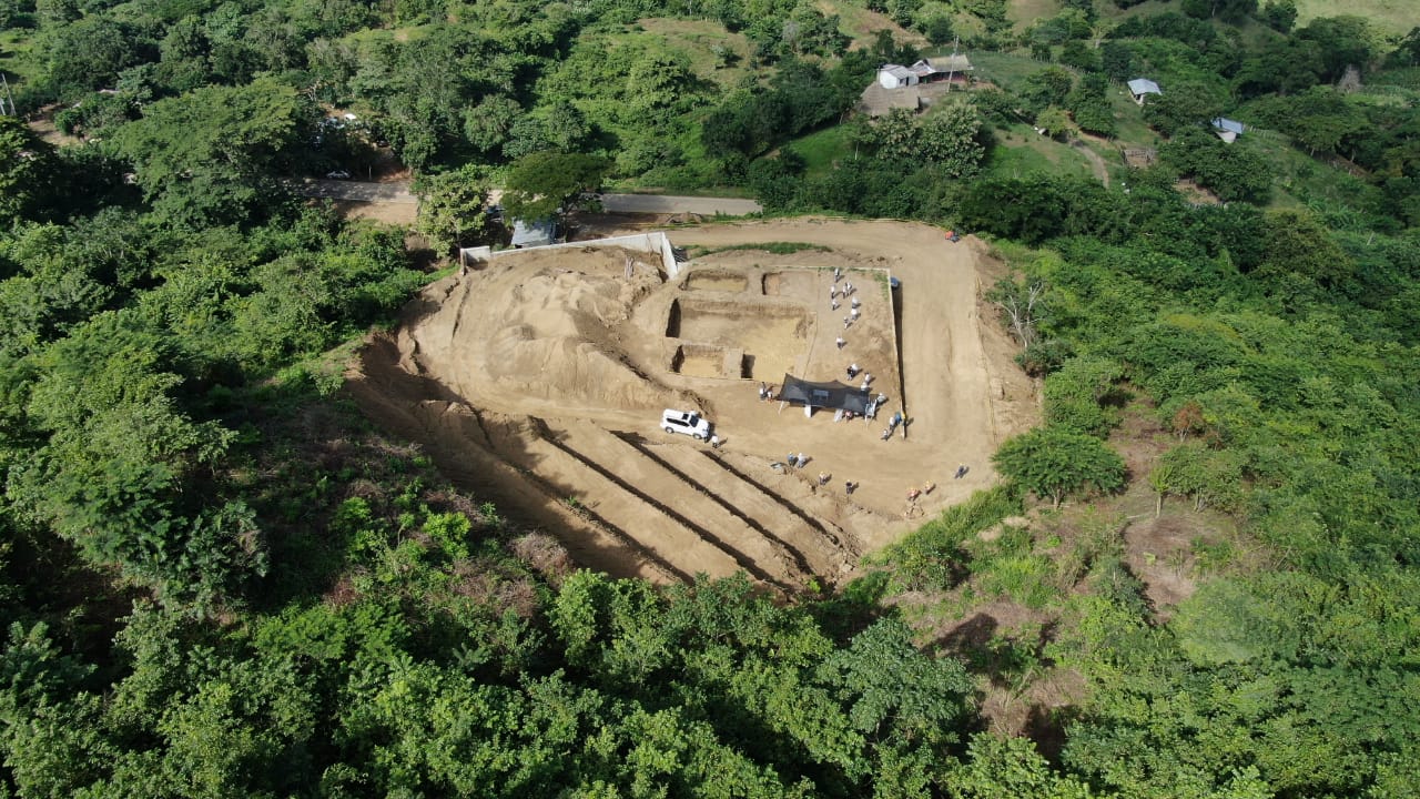 En este lugar se construye la Planta de Tratamiento de Aguas Residuales.